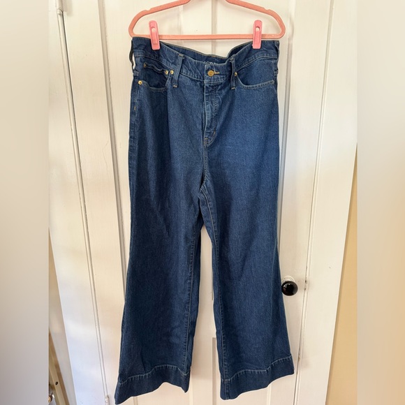 J. Crew High Rise Wide Leg Trouser Jean - Picture 3 of 4